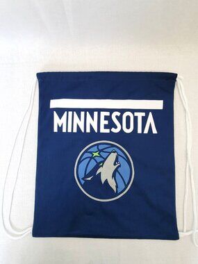 Minnesota Timberwolves Drawstring Backpack - NBA Fan Cinch Bag Blue & White